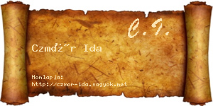 Czmór Ida névjegykártya