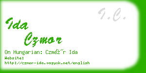 ida czmor business card